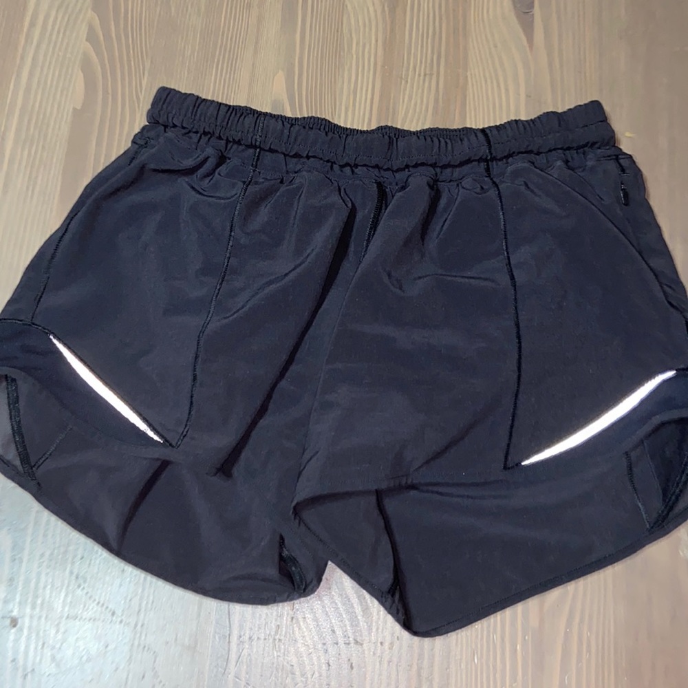 4 inseam black hotty hot shorts